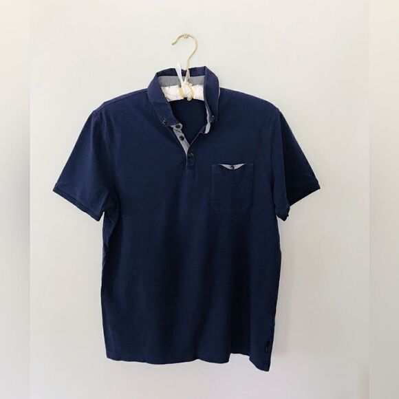 Ted baker | men’s navy polo shirt | size 4 (large) - Picture 1 of 7
